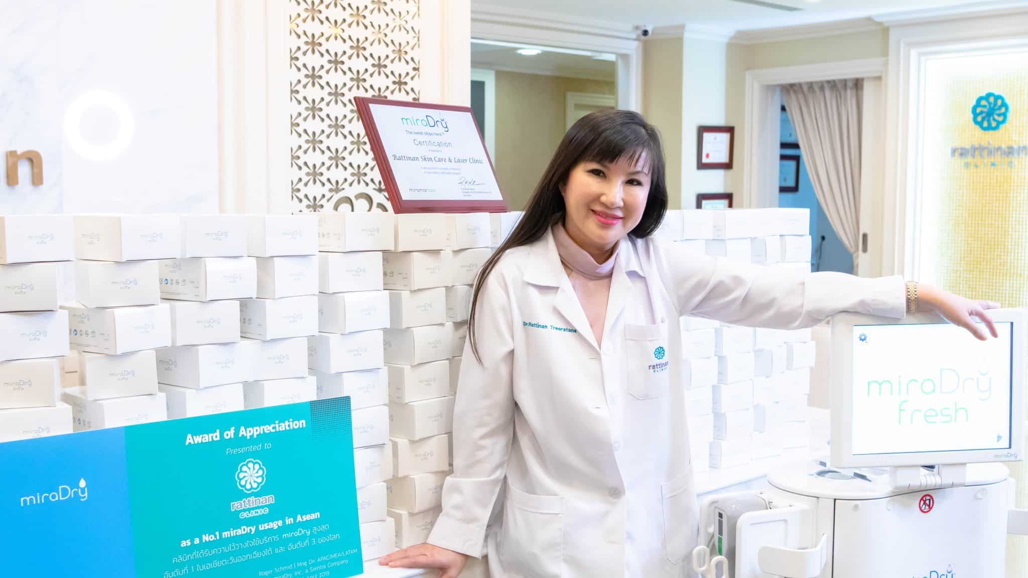 miraDry eliminates sweat body odor does not hurt does not require surgery