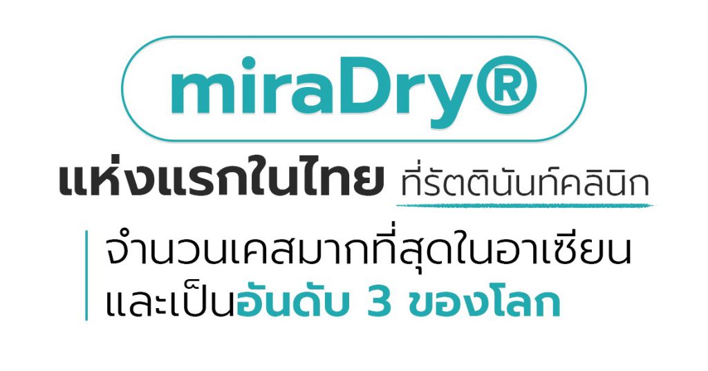 รัตตินันท์ เมดิคอล เซ็นเตอร์ miraDry แห่งแรกในไทย
