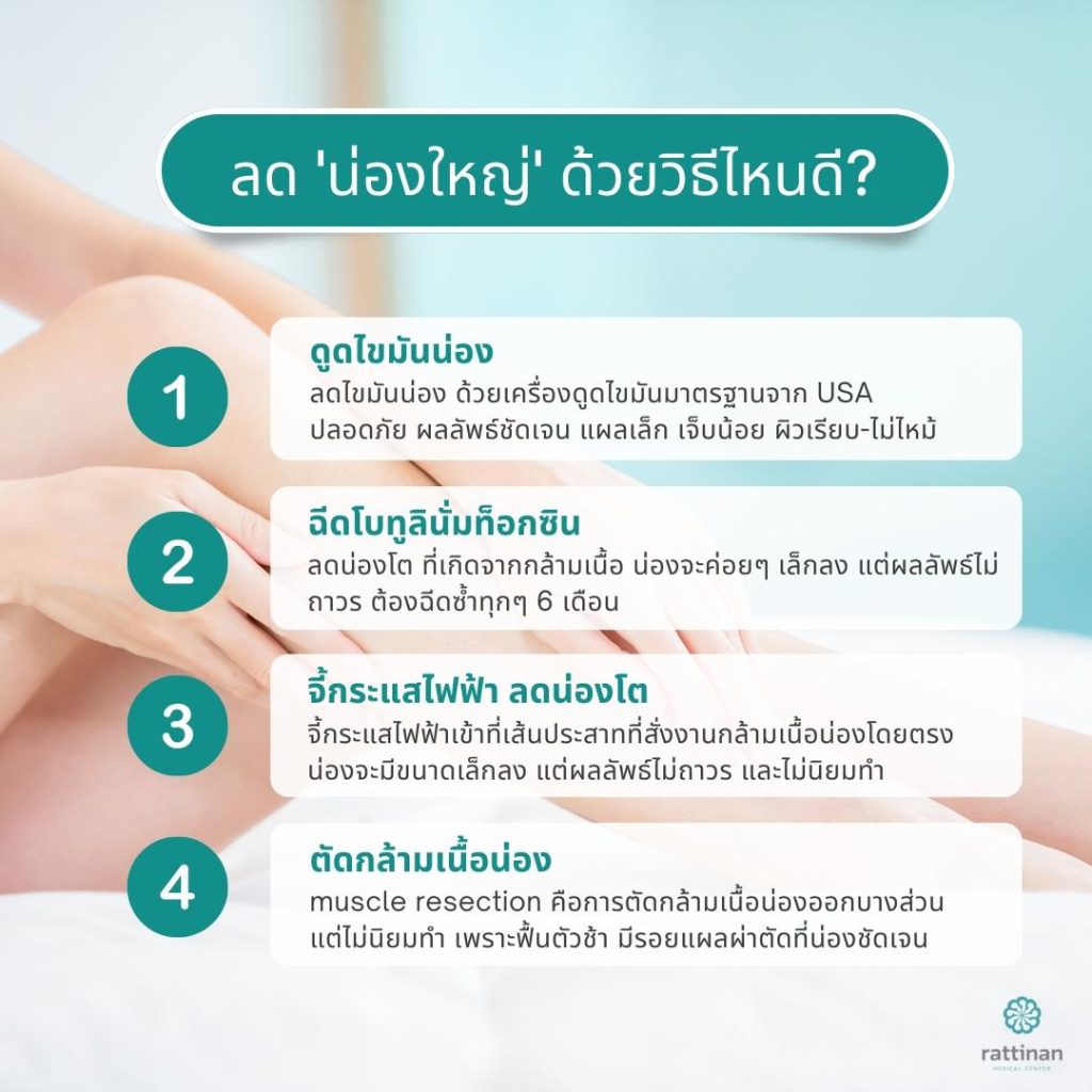 วิธีลดน่องโต น่องใหญ่ น่องโป่ง