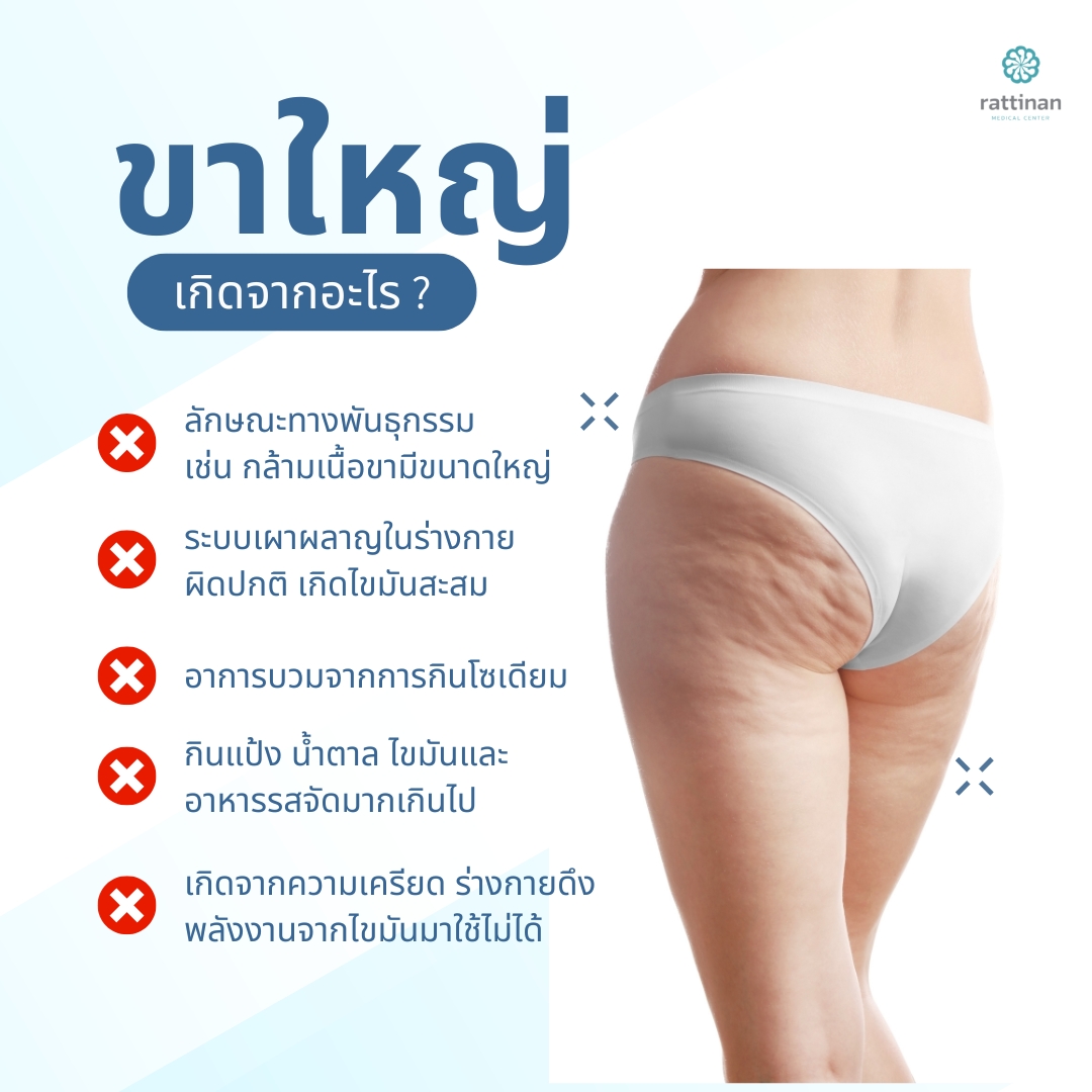 อาหารทำให้ต้นขาใหญ่ อยากลดต้นขาห้ามกินอะไร?